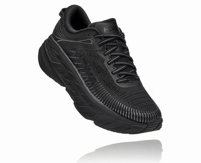 Hoka One One Bondi 7 - Sapatos Largos Mulher - Pretas, QA45078